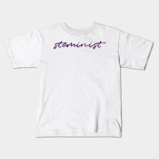 Steminist purple Kids T-Shirt